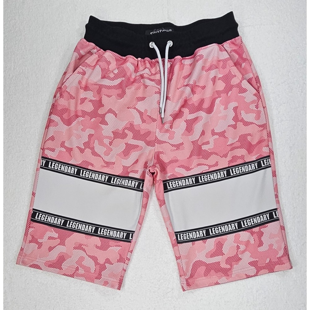 Men's XL Camo Drawstring Shorts Switch Remarkable Legendary Casual Athletic